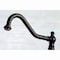 Kingston Brass KS3275PXBS Restoration 8" Bridge Kitchen Faucet W/ Sprayer, Bronze KS3275PXBS - alternate 7
